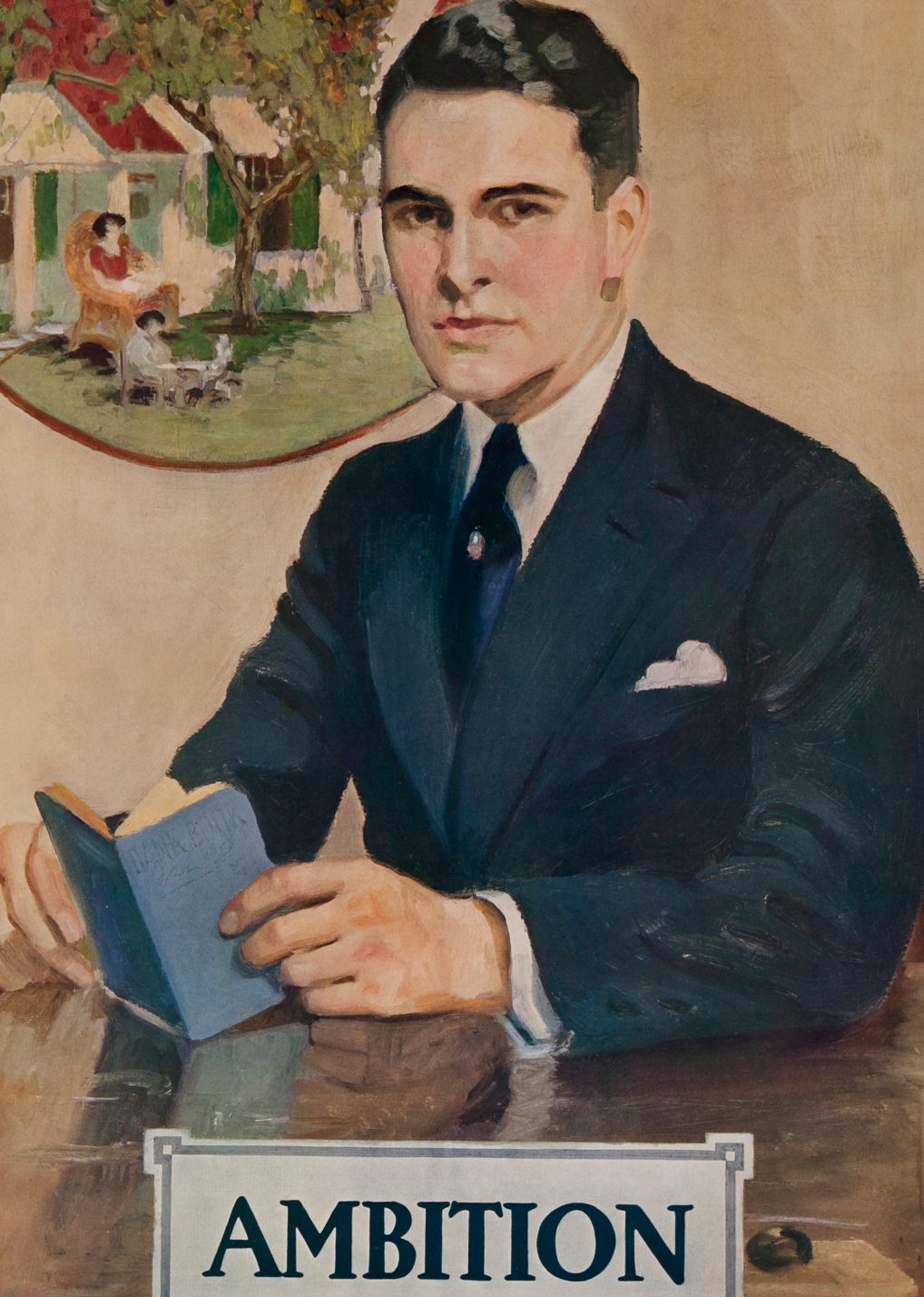 1920s American banking poster, Ambition (David Pollack/Contributor)