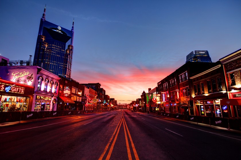 Lower Broadway is a renowned entertainment district for country music, while Nashville is known as the country-music capital of the world. (Getty Images)