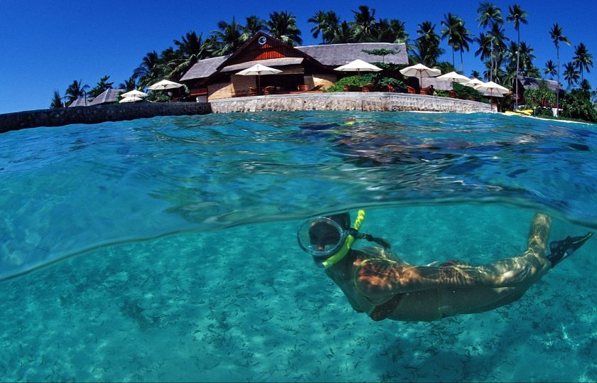 A woman snorkeling at a resort in Sulawesi, Indonesia. (Getty Images)