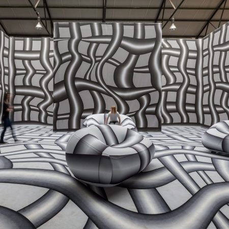 Peter Kogler Uses Optical Illusions to Transform Museums Into Works of Art