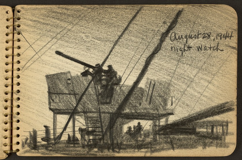 Victor Lundy World War II sketches