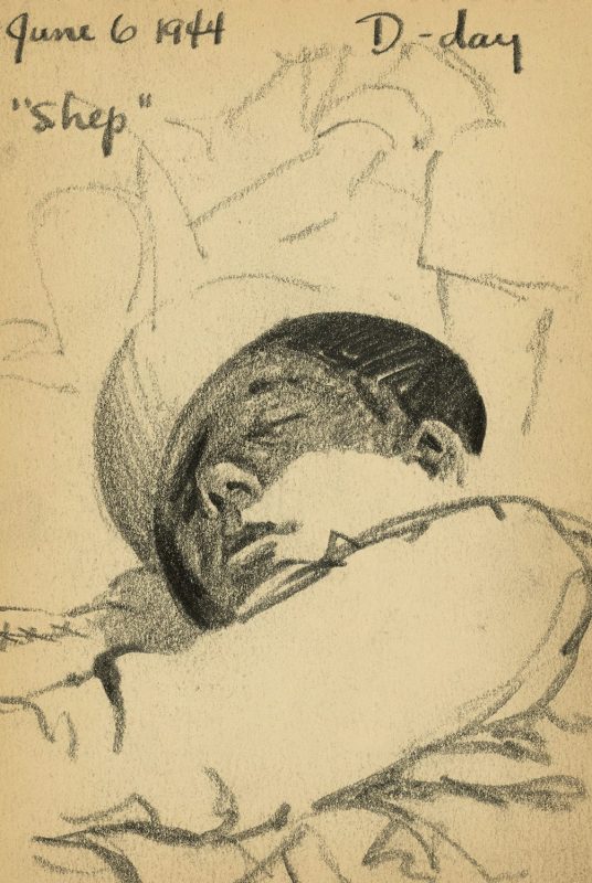 Victor Lundy World War II sketches