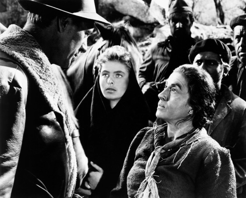 From left: Gary Cooper, Ingrid Bergman, Katina Paxinou, 1943's For Whom the Bell Tolls (Everett Collection)