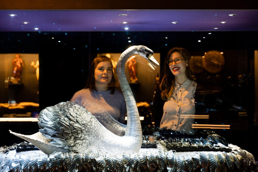 Visitors admire the Silver Swan (Plastiques Photography, courtesy of the Science Museum)