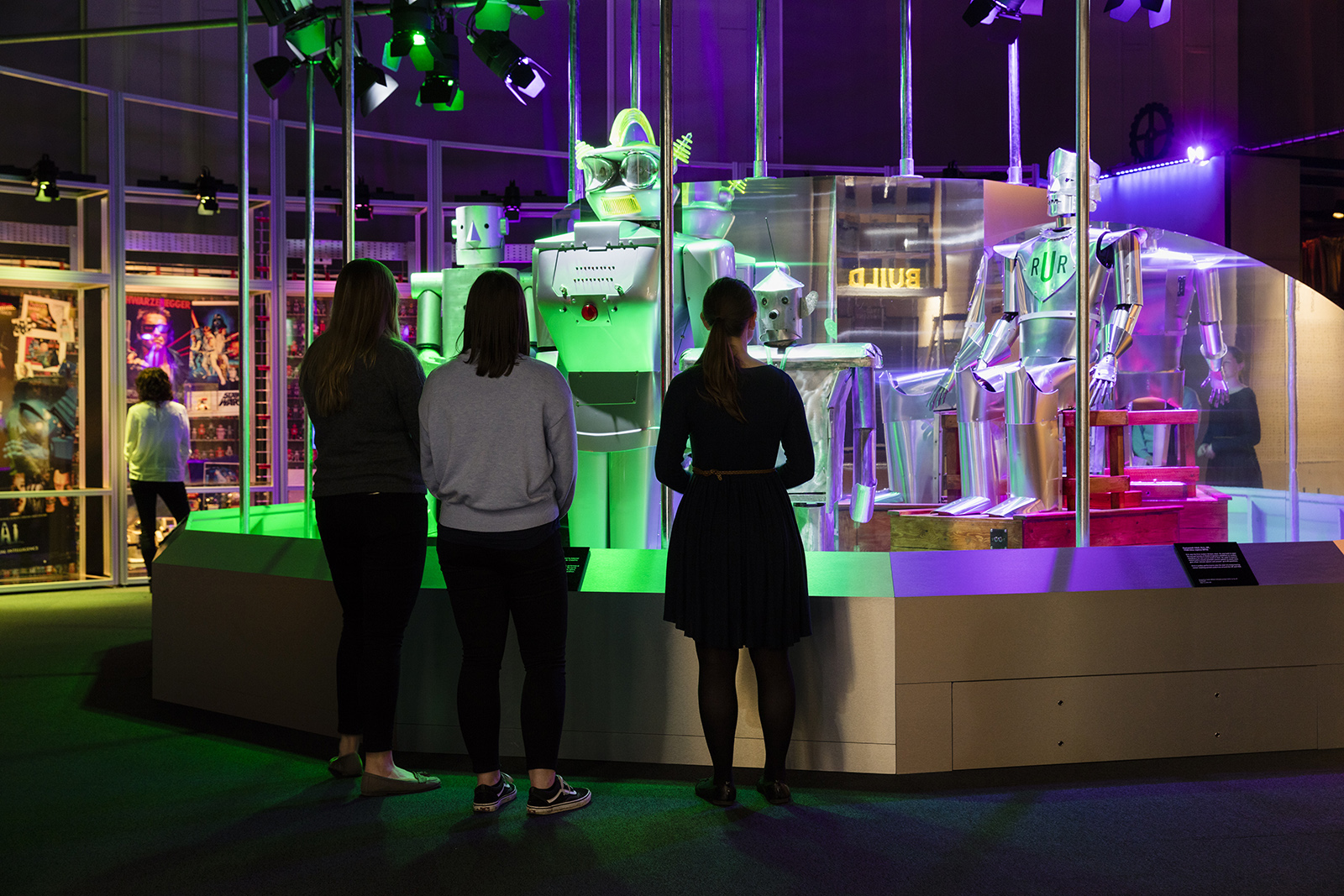 Visitors in the Dream section of the Robots exhibition  (Plastiques Photography, courtesy of the Science Museum)