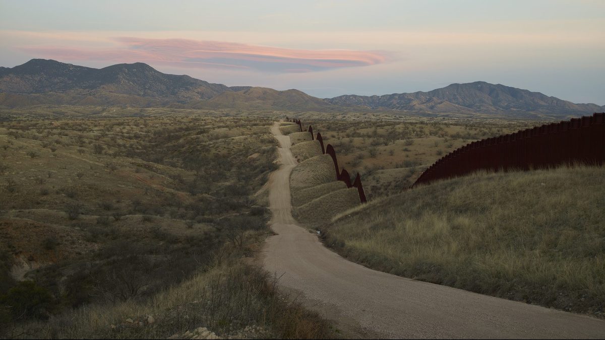 Wall, east of Nogales, Arizona in 2015. (Richard Misrach, Courtesy Fraenkel Gallery, Pace/MacGill Gallery, and Marc Selwyn Fine Art)