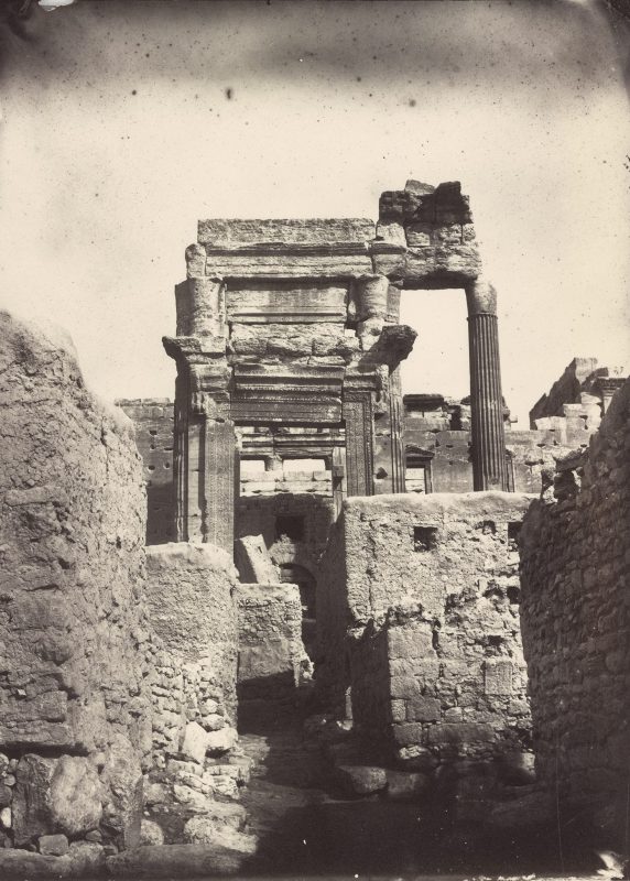 Cella Entrance to the  Temple of Bel,  Albumen print by Louis Vignes in 1864.
(The Getty Research Institute)