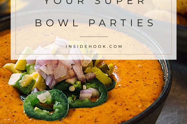 super bowl party dip with chorizo