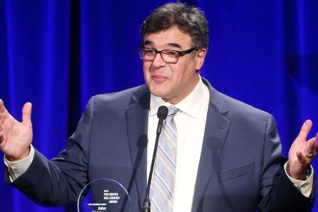 BEVERLY HILLS, CA - NOVEMBER 16:  John Kiriakou is honored with the First Amendment Award, during the PEN Center USA's 25th Annual Literary Awards Festival at the Beverly Wilshire Four Seasons Hotel on November 16, 2015 in Beverly Hills, California.  (Photo by Frederick M. Brown/Getty Images)