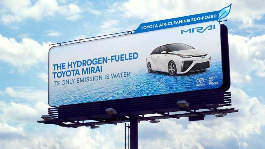 Toyota Billboard Actually Purifies the Air Surrounding It