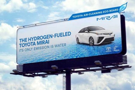 Toyota Billboard Actually Purifies the Air Surrounding It