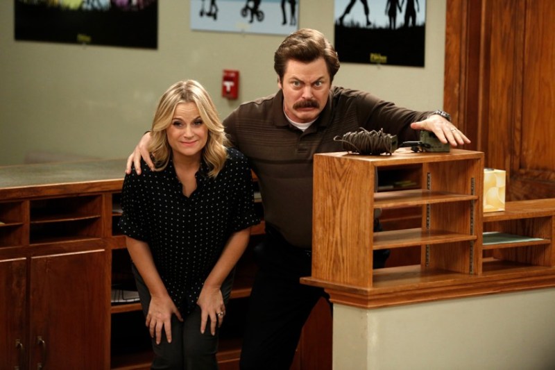 Amy Poehler and Nick Offerman in NBC's 'Parks and Recreation' (NBC)
