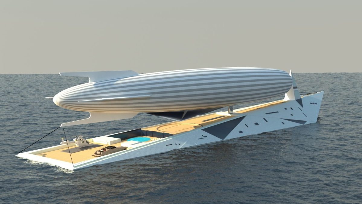 This Superyacht Doubles as a Zeppelin Terminal