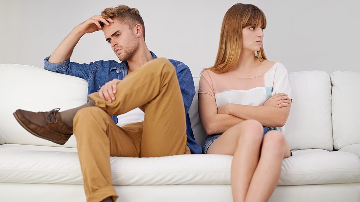 Couple disagreeing with each other (Getty Images)