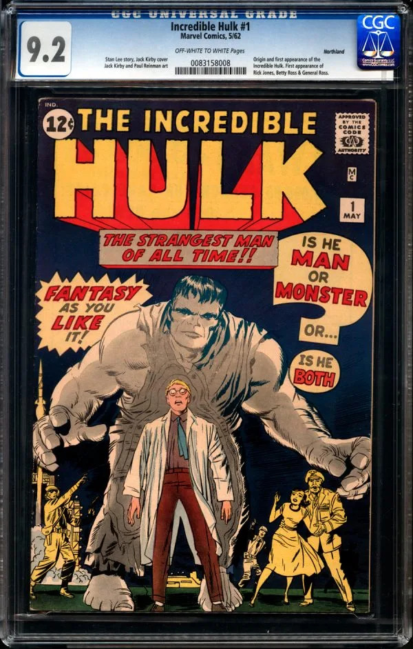 Incredible Hulk vintage comic book.