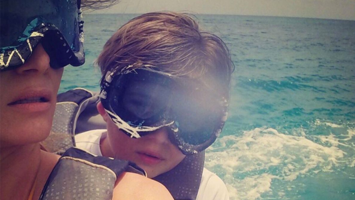 Melania Trump and Barron Trump. (Melania Trump/Twitter)