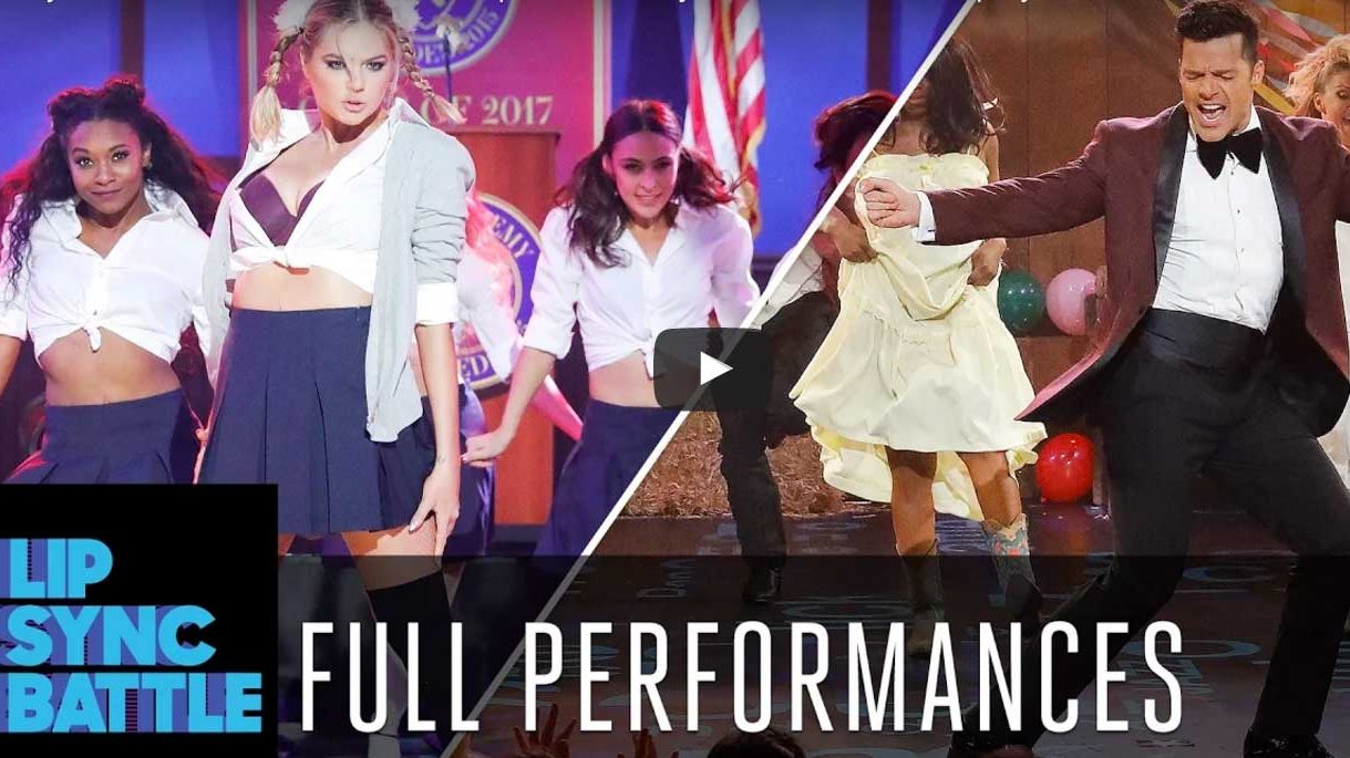 Kate Upton and Ricky Martin battle in a lip sync battle on the Spike T.V. show of the same name. (Lip Sync/YouTube)