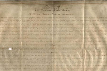 A second copy of the Declaration of Independence has been found in England, Harvard Researchers say. (Credit: WEST SUSSEX RECORD OFFICE ADD MSS 8981)