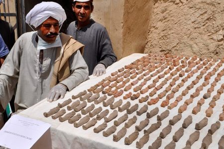 Thousands of Statues Found Near Luxor in Egypt