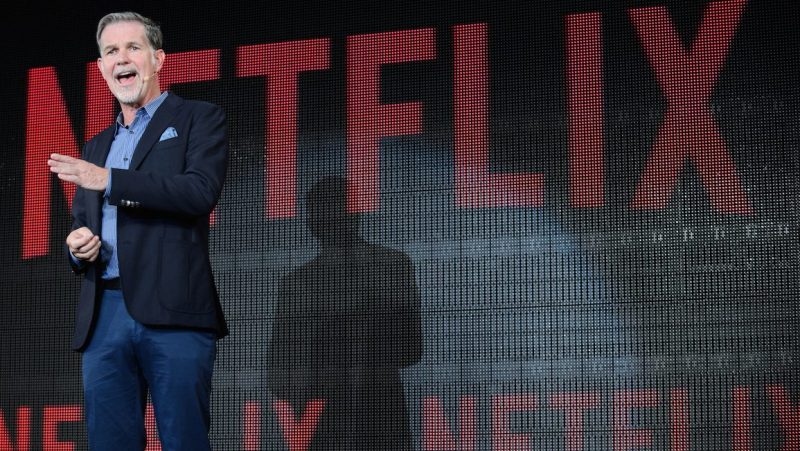 Reed Hastings, chief executive officer of Netflix Inc., speaks during a news conference in Tokyo, Japan, on Monday, June 27, 2016. Netflix intends to produce more original Japanese television shows after the 10-episode “Hibana” series it introduced earlier this month beat the company's expectations by drawing viewers from Brazil to Germany and the U.S. Photographer: Akio Kon/Bloomberg