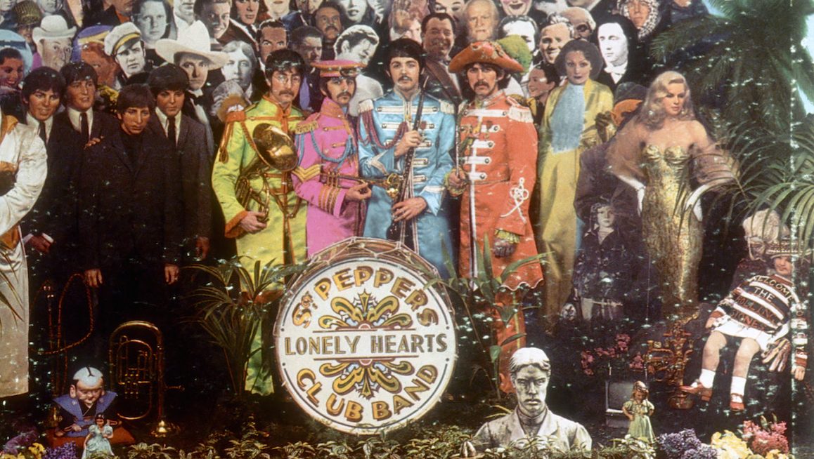 JUNE 1:  Album cover designed by art director Robert Fraser for rock and roll band "The Beatles" album entitled "Sgt. Pepper's Lonely Hearts Club Band" which was released on June 1, 1967. (Photo by Michael Ochs Archives/Getty Images)