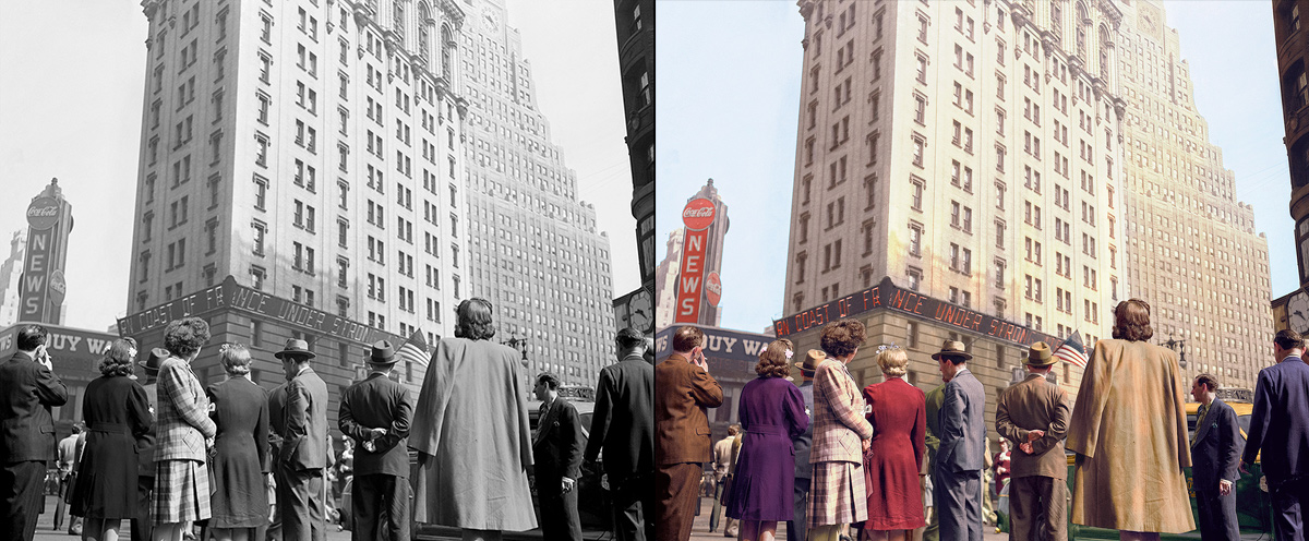 Historic photos in color