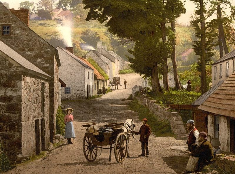 Glenoe Village. County Antrim, Ireland (Library of Congress)