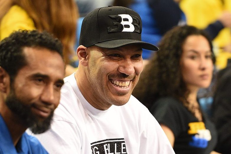 LaVar Ball looks on during a college basketball game. (Brian Rothmuller/Icon Sportswire via Getty)