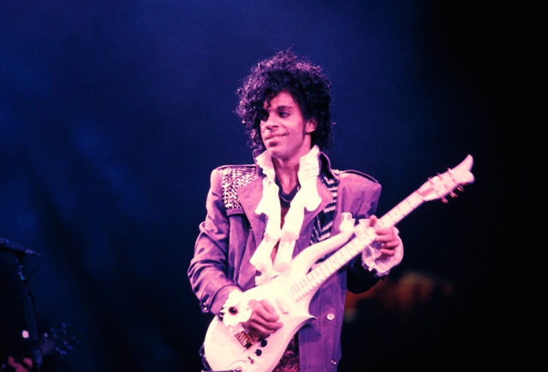 Prince performing on stage during thr Purple Rain tour (Richard E. Aaron/Redferns)