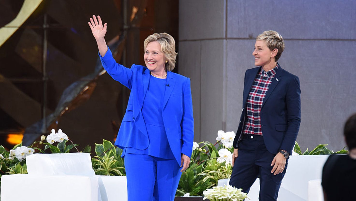 Hillary Clinton and Ellen DeGeneres.
