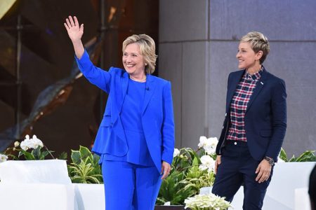 Hillary Clinton and Ellen DeGeneres.