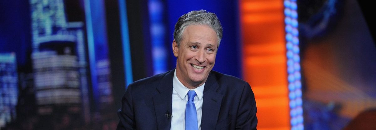 Jon Stewart hosting the 'Daily Show.'