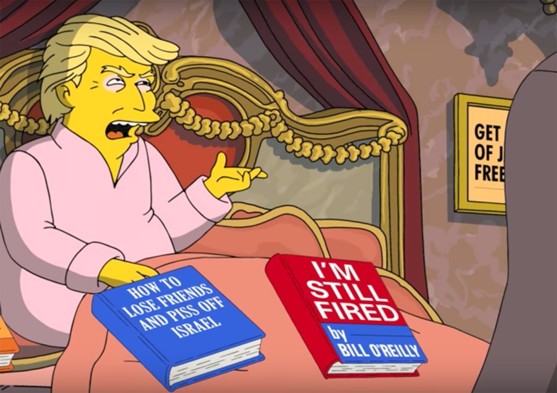 President Donald Trump portrayed in 'The Simpsons.'