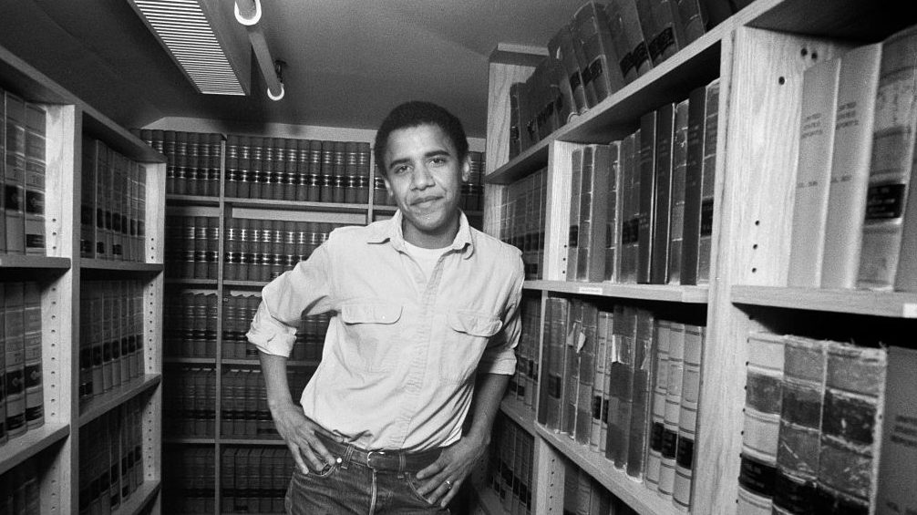 Barack Obama at Harvard in 1990.