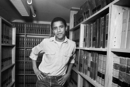 Barack Obama at Harvard in 1990.