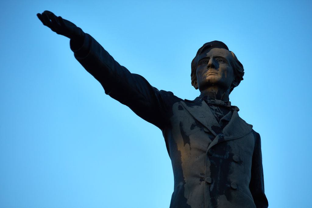 The Jefferson Davis Statue in New Orleans.