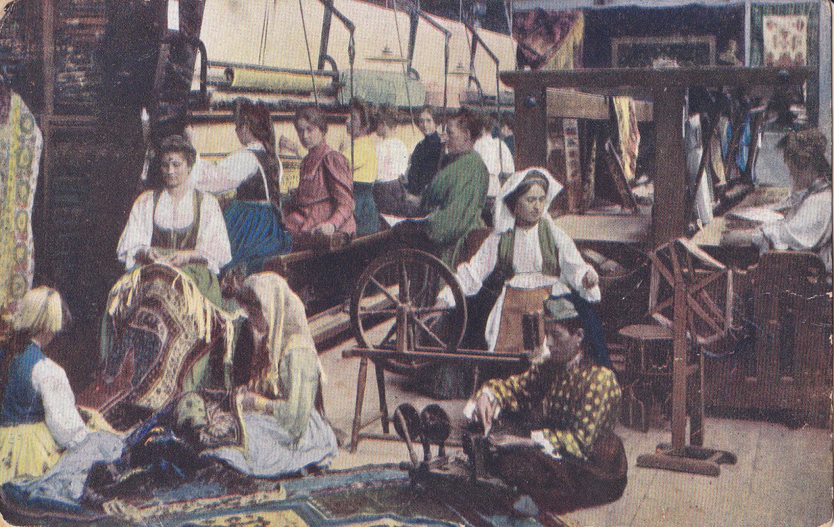 Carpet factory in Sarajevo (National and University Library of Bosnia and Herzegovina)