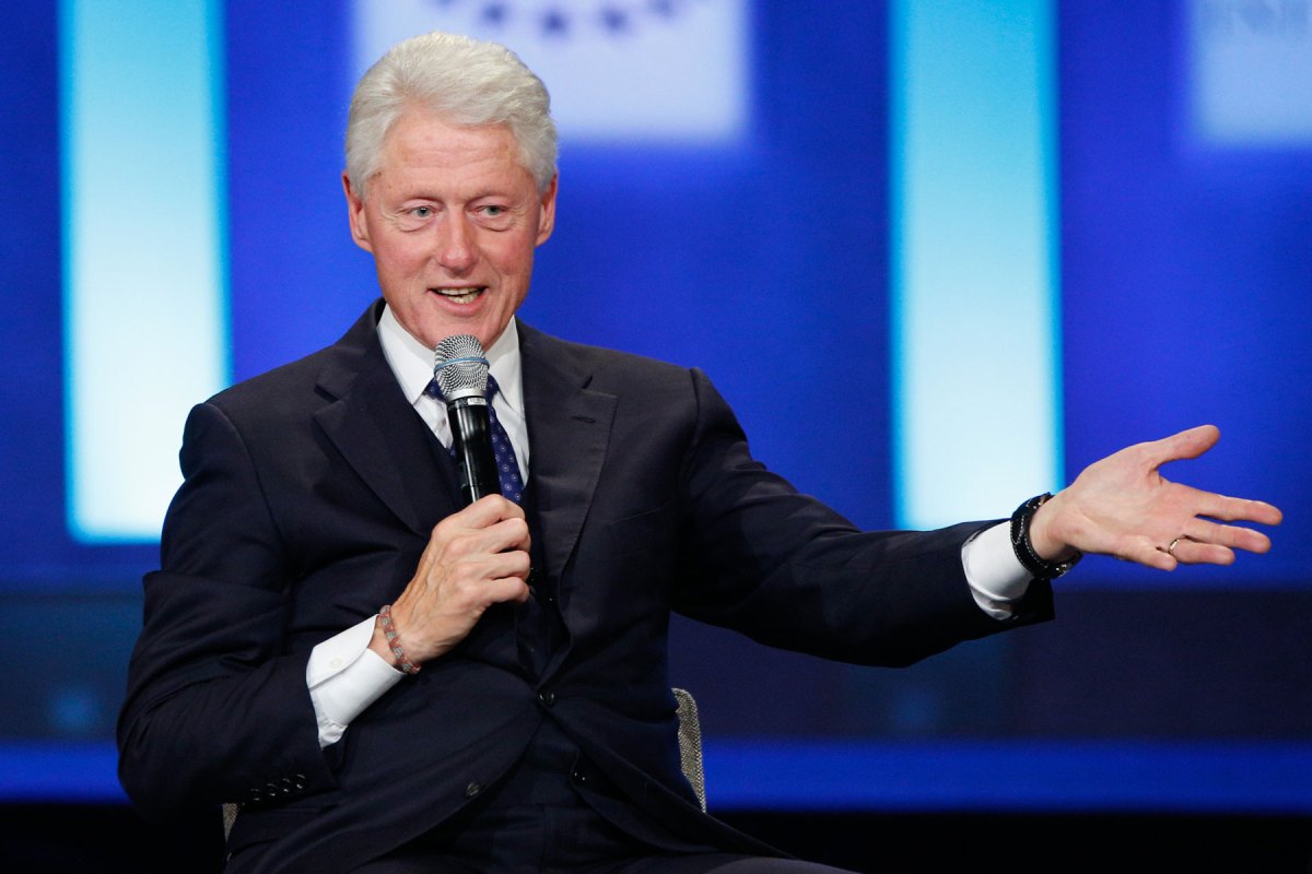 Former U.S. President Clinton, pictured here at the Clinton Global Initiative 2015 on September 29, 2015 in New York City, will co-write a thriller with novelist James Patterson. (JP Yim/Getty Images)