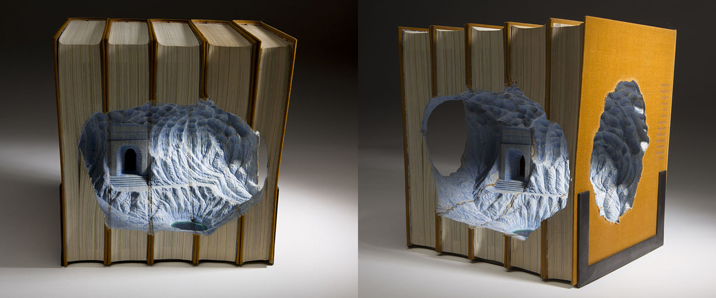 Guy Laramee book sculptures