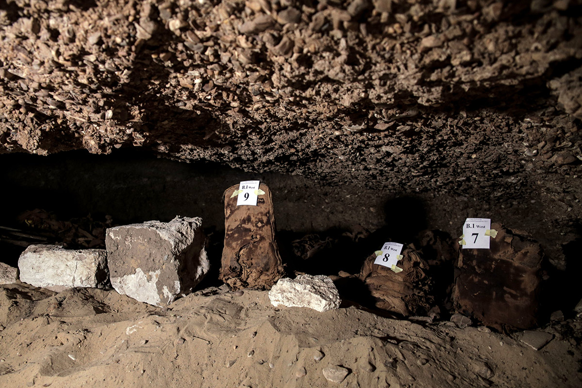 New discovered mummies in Minya