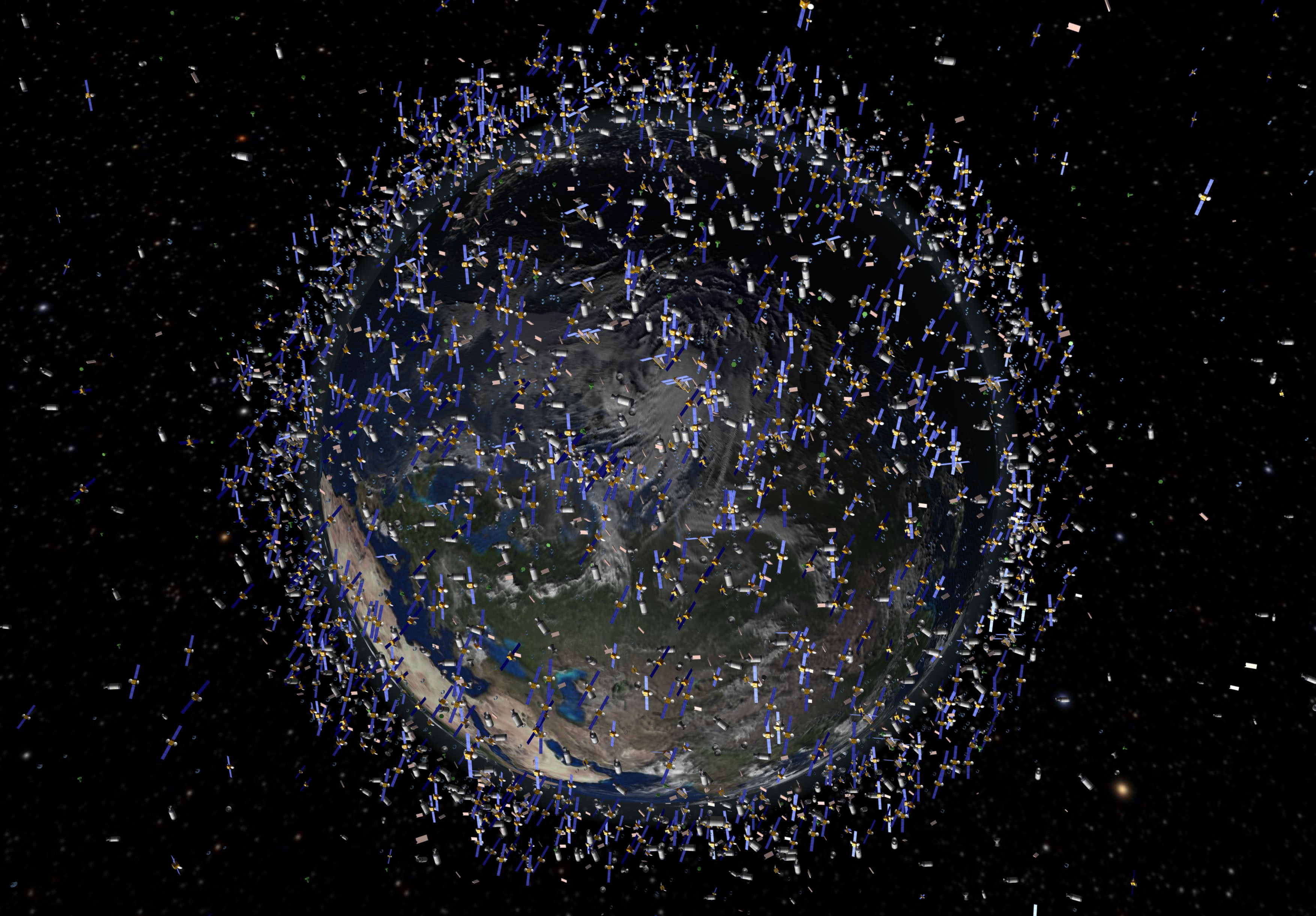 SpaceX’s proposed satellite constellation – 4,425 broadband internet satellites – could provide the entire world with high-speed internet access. (ESA)
