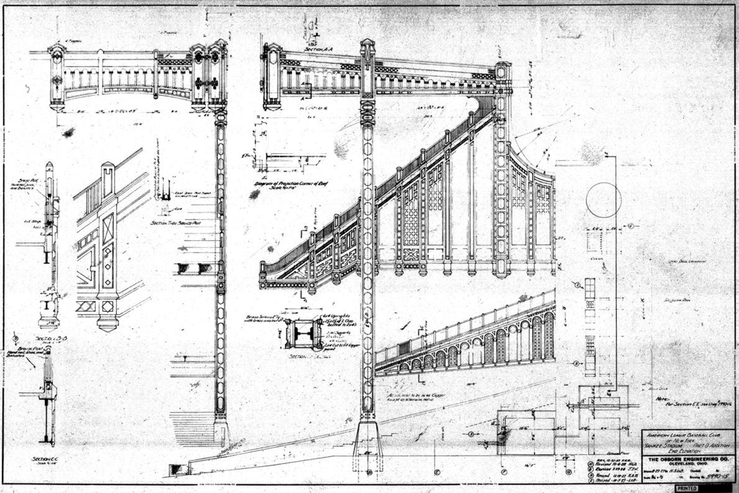Yankee stadium blueprints
