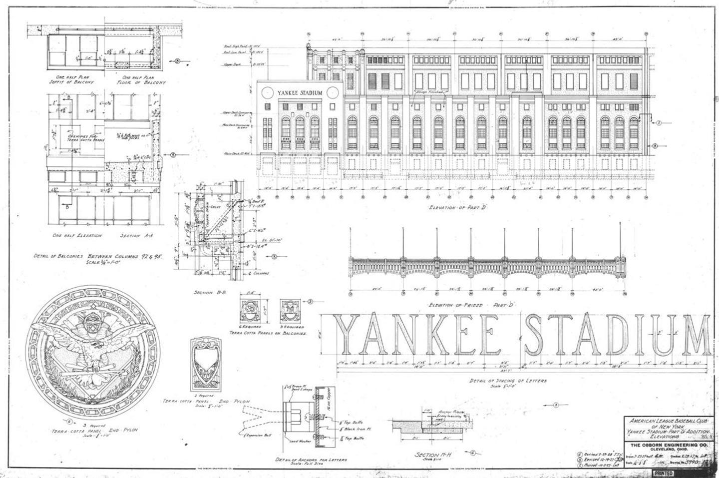 Yankee stadium blueprints