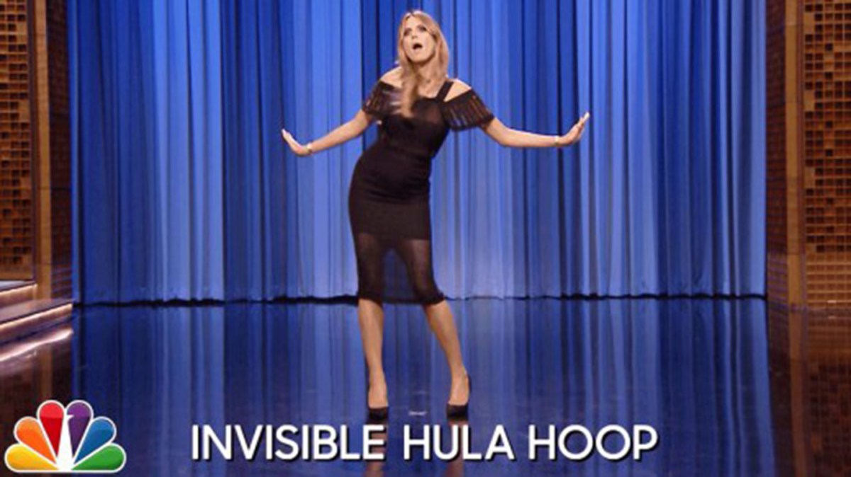 Heidi Klum dancing on the Tonight Show.