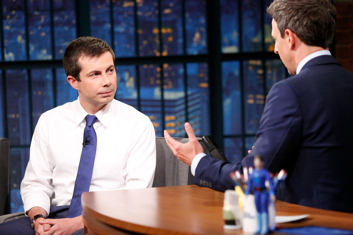 Mayor Pete Buttigieg on Late Night with Seth Meyers.