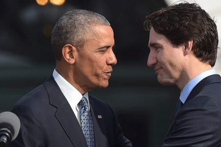 Obama, Trudeau Have Casual Dinner Summit