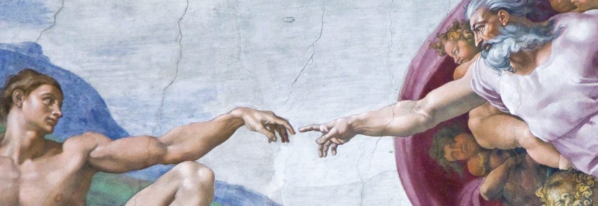 Michelangelo's "Creation of Adam" fresco painting. Lawsuits are another way God and man connect. (Getty Images)