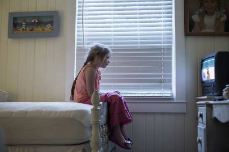 A new study found obesity risks increase in kids by as much as 30% when they a TV in their bedroom. (Getty Images)