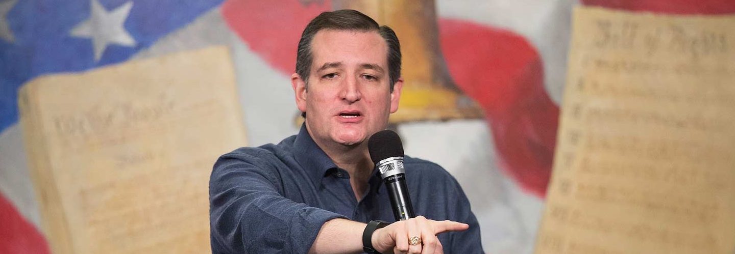Sen. Ted Cruz (R-TX) speaks to guests at the 2016 South Carolina Tea Party Coalition Convention on January 16, 2016 in Myrtle Beach, South Carolina. (Scott Olson/Getty Images)