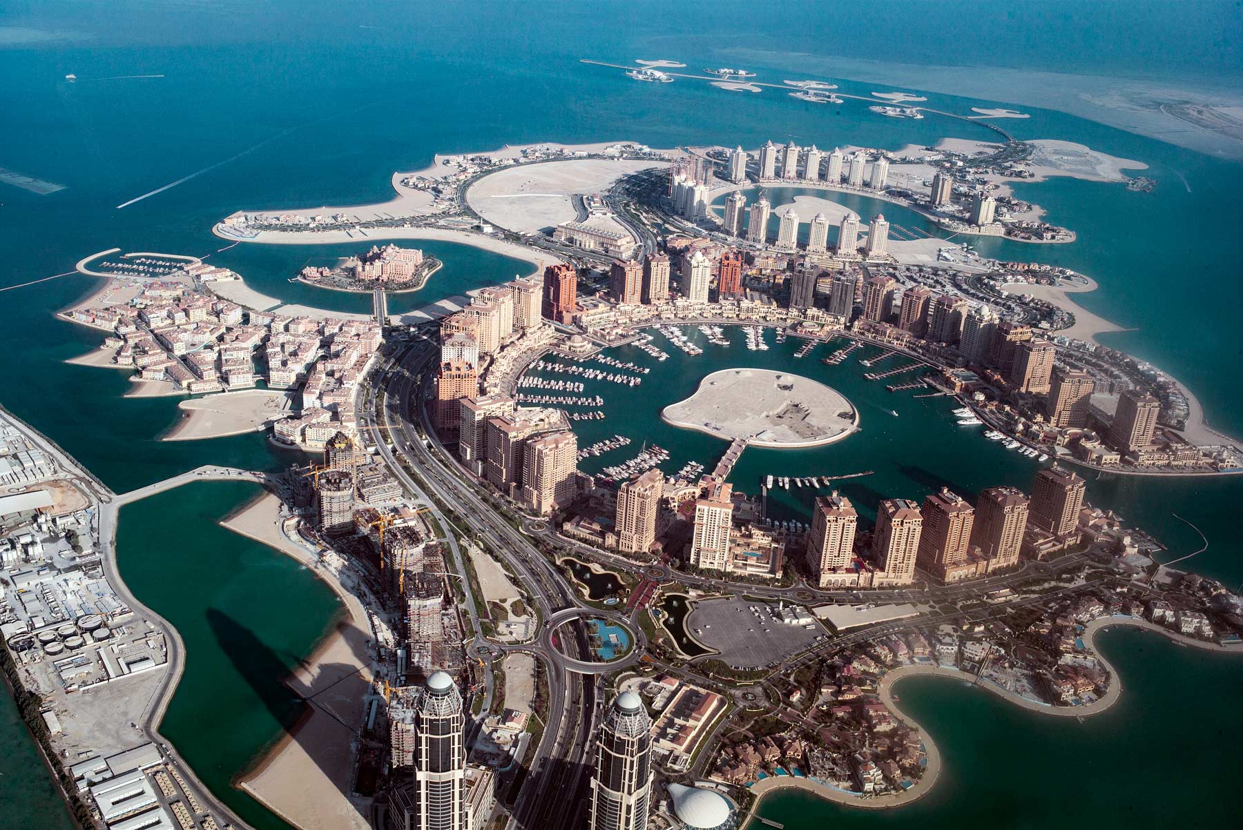 Aerial view of Doha, Qatar. (Getty images)